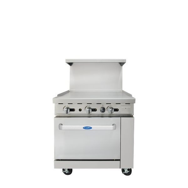 Atosa AGR-36G Gas Range 36 Inch Full Griddle With 26.5 Inch Oven