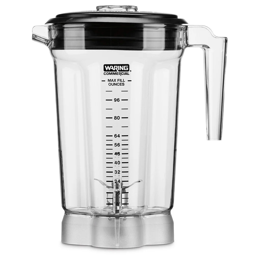 Waring CAC170 One-Gallon Stackable BPA-Free Copolyester Commercial Blender Container Assembly with Blade and Lid