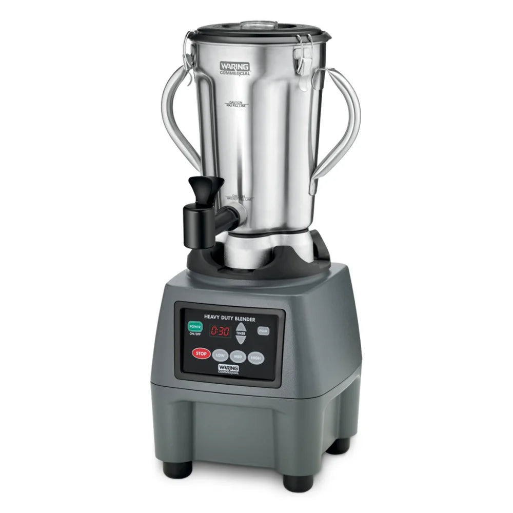 Waring CB15TSF Heavy-Duty One-Gallon 3-Speed Commercial Food Blender with Electronic Timer and Safety Interlock - 120V, 3.75 HP