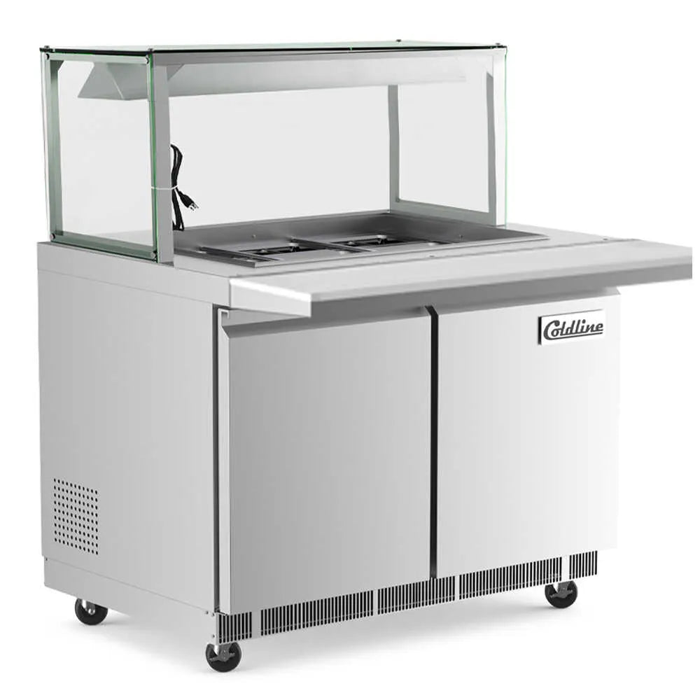 COLDLINE CBT48-LT 14 Cu. Ft. Refrigerated Salad Bar 33-41°F