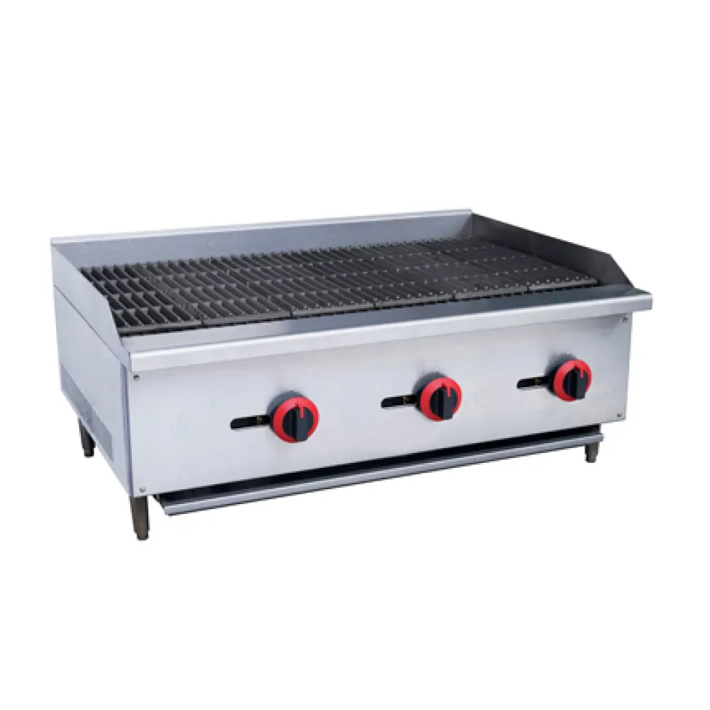 COOKLINE CCB-36 36-Inch Countertop Radiant Gas Charbroiler 90,000 BTU