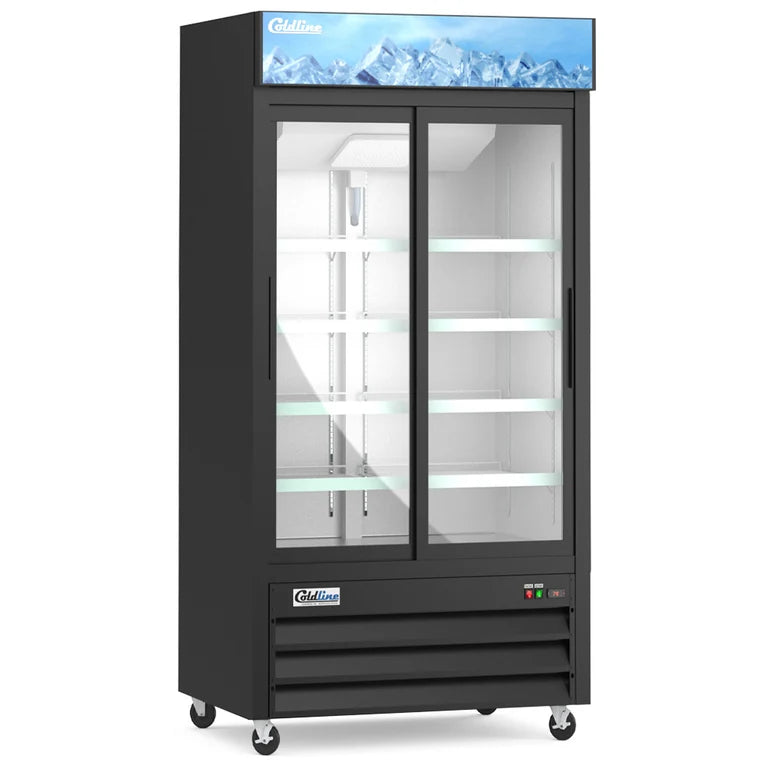 COLDLINE G40S-B 33.5 Cu.Ft. 40-Inch 1 Solid Door Reach-In Refrigerator 33°F to 41°F