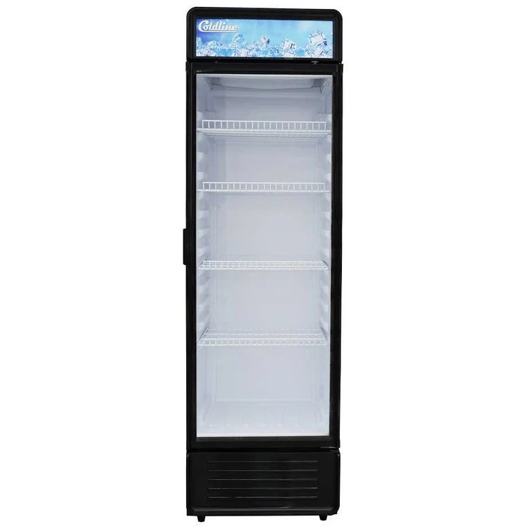 Coldline G8E-B 9 Cu.Ft. 22-Inch 1 Glass Door Merchandiser Refrigerator 32°F to 50°F