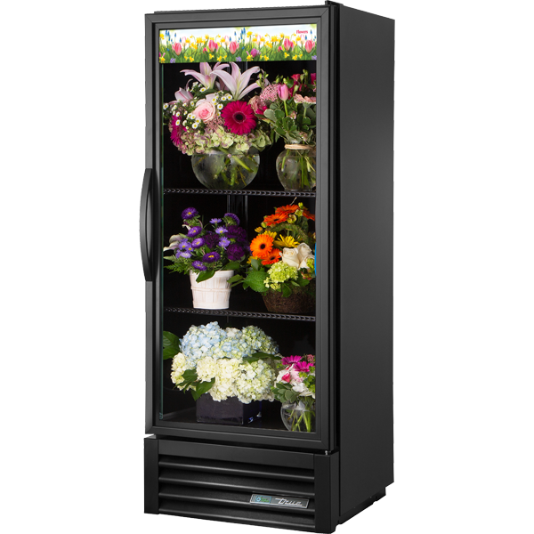 True GDM-12FC-HC TSL01 Glass Door Floral Cooler, Curved, 12 cu.ft.