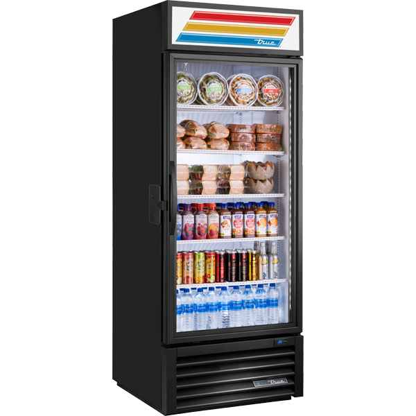 True GDM-23-HST02-HC TSL01 Glass Door Merchandiser, 23 cu.ft., High Shelf