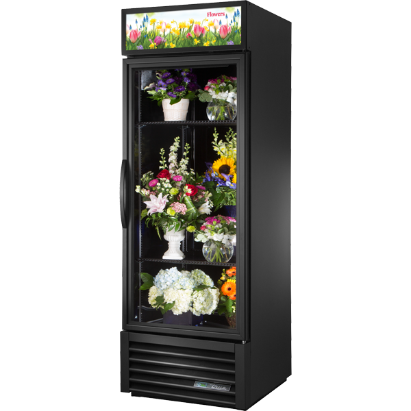 True GDM-23FC-HC TSL01 Curved Glass Door Floral cooler, 23 cu.ft.