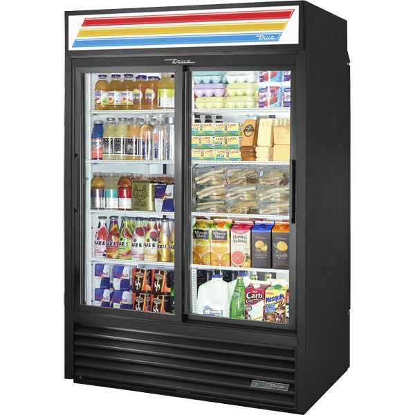 True GDM-47RL-HC-LD Roll-In Merchandiser, 47 cu.ft., LED