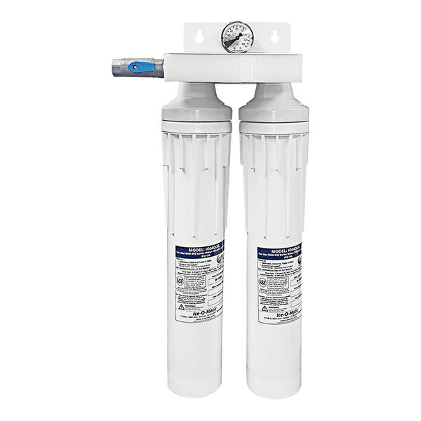 Ice-O-Matic IFQ2XL Ice Filtration System, Dual Cartridge, High Capacity, 3.0 GPM Flow Rate, Scale Guard Protection