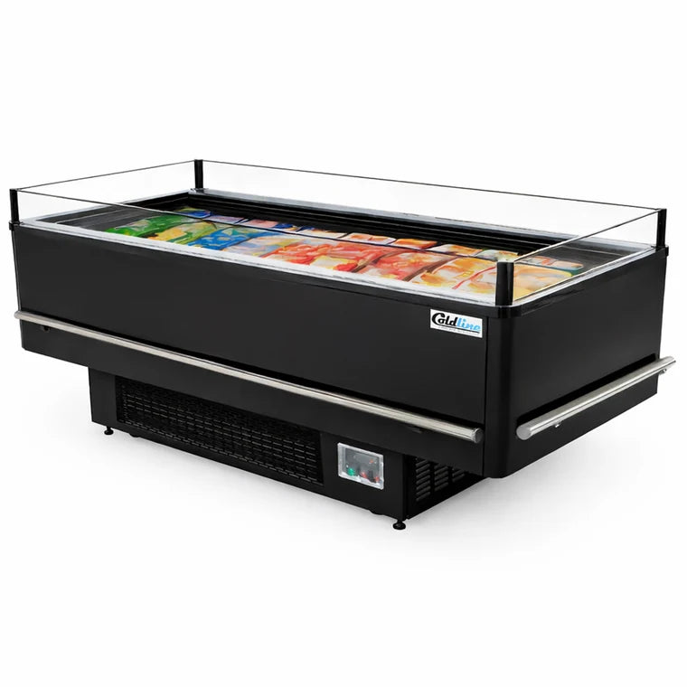 Coldline ISLAND-DT80 Dual-Temperature Open-Air Island Display Case Merchandiser
