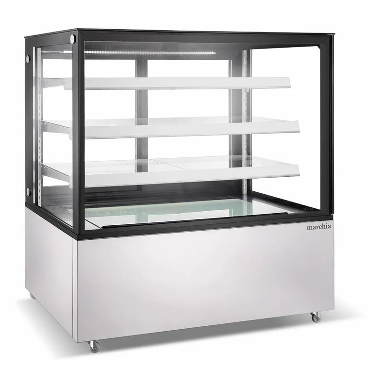 Marchia MBT60-ST 61 Inch Glass Door Merchandiser Refrigerator 32 °F to 53.6°F