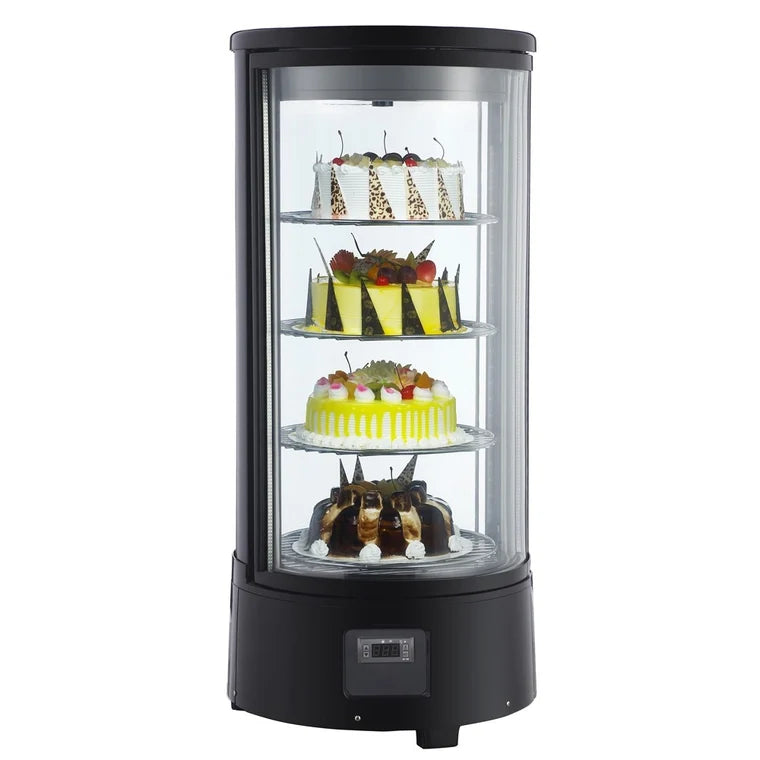 Marchia MDCR78 18" Countertop Rotating Refrigerated Display Case Merchandiser