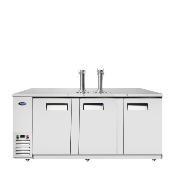 Atosa MKC90GR Keg Cooler 90 Inch Stainless Steel With 2 Dual Tap Towers