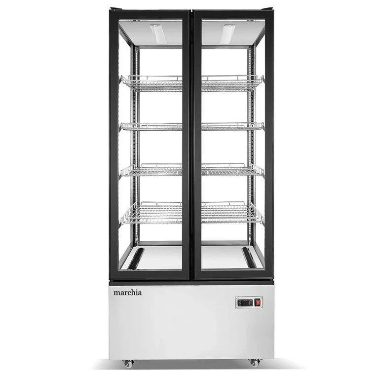Marchia MVS800 34" Vertical Glass Refrigerated Display Case Merchandiser