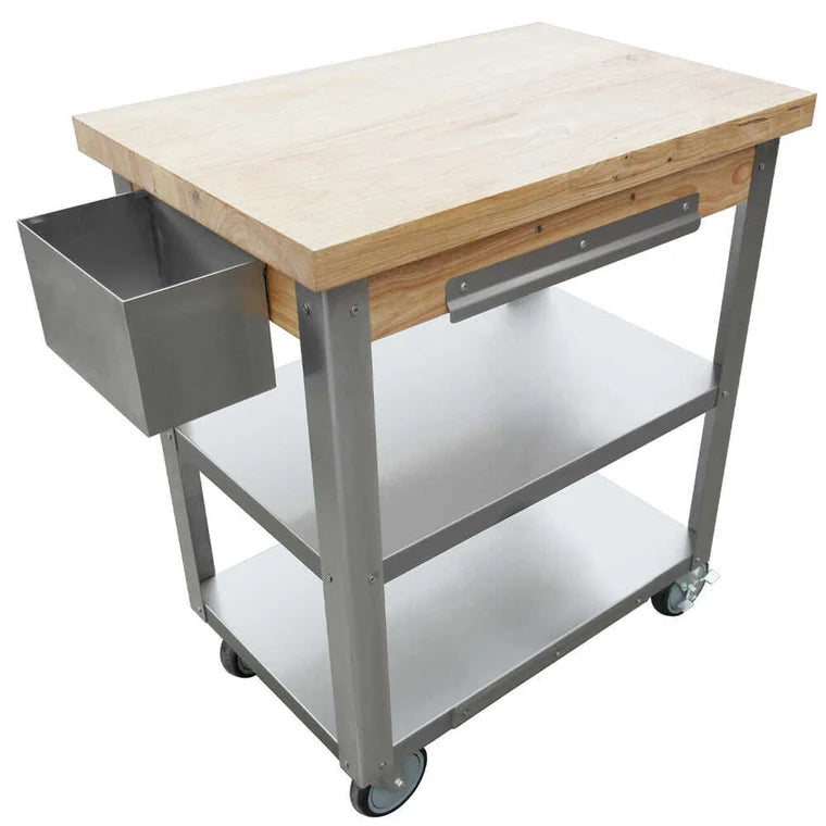 Prepline PCST-2030 Stainless Steel Enclosed Base Work Table with Sink and Faucet