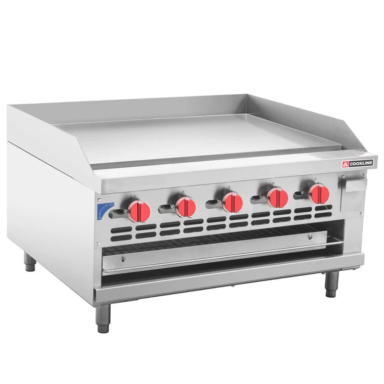 Cookline RGB-36M 36" Gas Raised Griddle Broiler Combo- 90,000 BTU