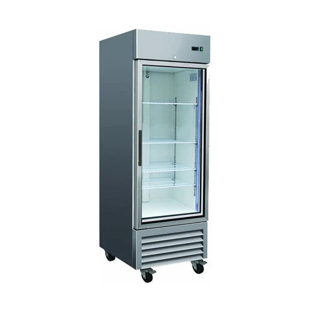 Serv-Ware RR1G-HC** Reach-In Refrigerator 26.8", 1 Glass Door, 23 cu.ft.