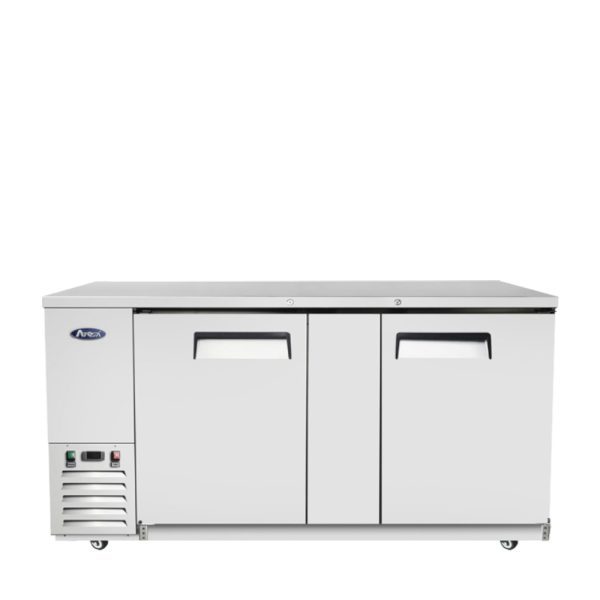 Atosa SBB69GRAUS1 Back Bar Cooler 69 Inch 3 Door Shallow Depth Stainless Steel Exterior