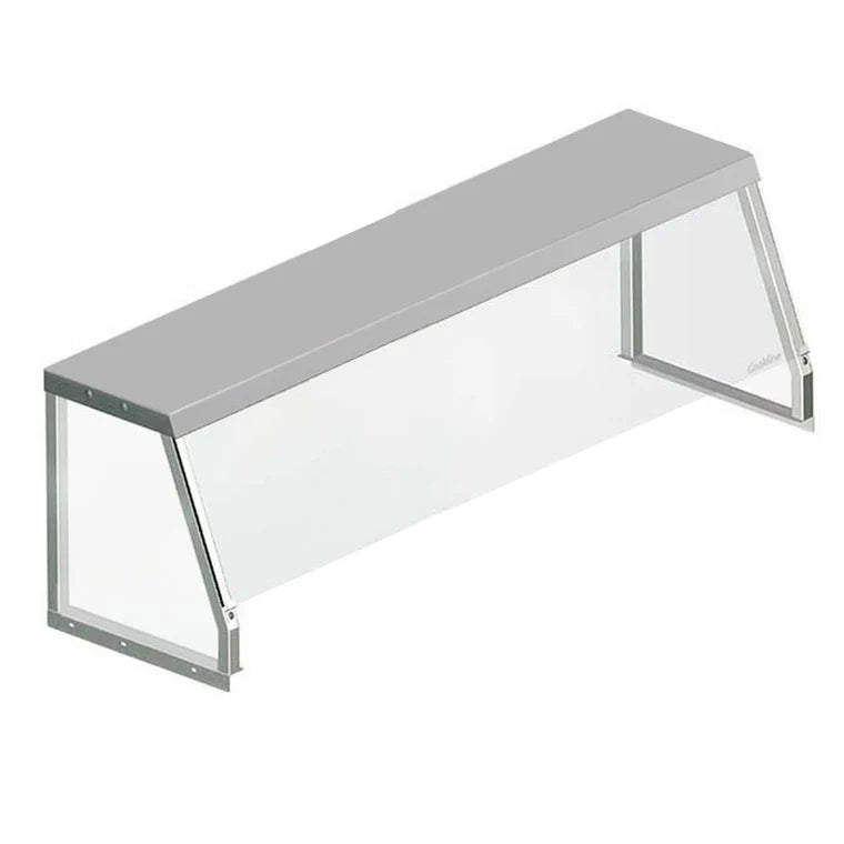 Prepline SG-1560 Angled Sneeze Guard for Steam Tables and Salad Bars