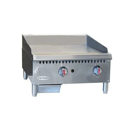 Serv-Ware SMGS-12 12" Gas Countertop Griddle 30,000 BTU (1 Burner)