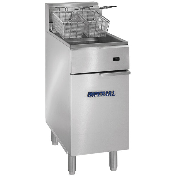 Standard Range SR-EF50-208-1 16 Inch 50 lb. 208V Electric Floor Fryer