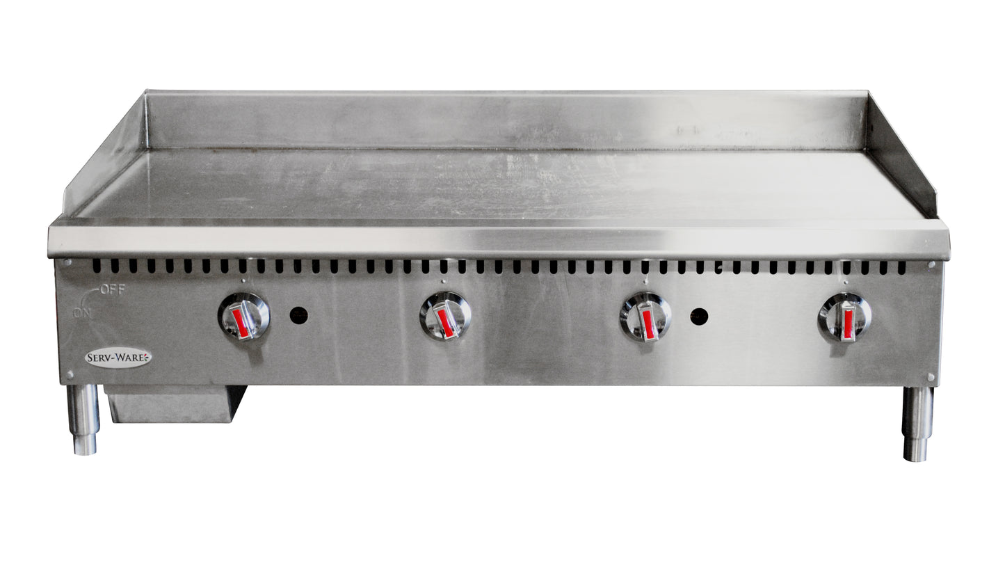 Serv-Ware STGS-48 Gas Griddle 48", 4 Burner