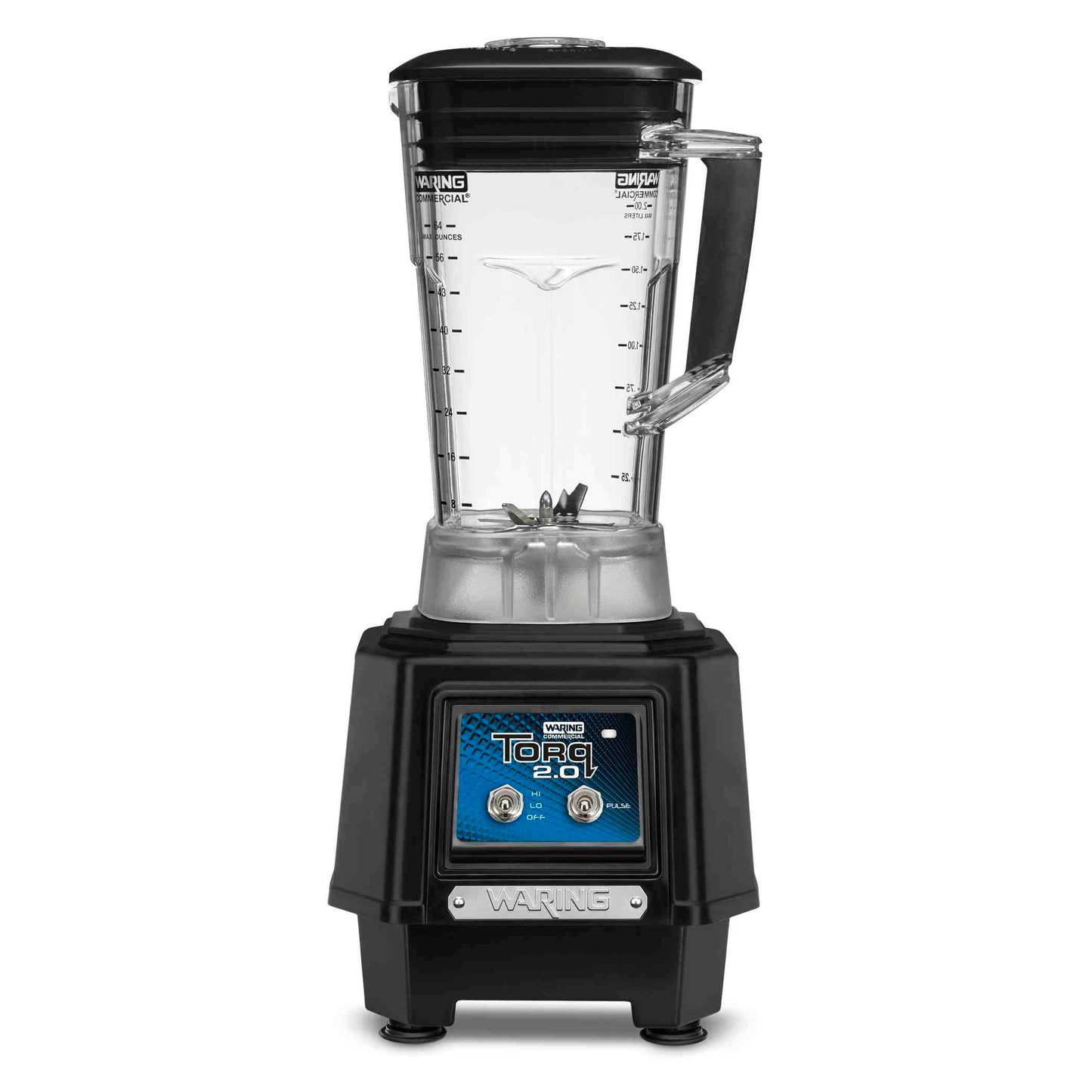 Waring TBB145P6 Torq 2.0 Commercial Blender with 64 oz. Stackable Copolyester Container and Manual Toggle Controls - 120V, 2 HP