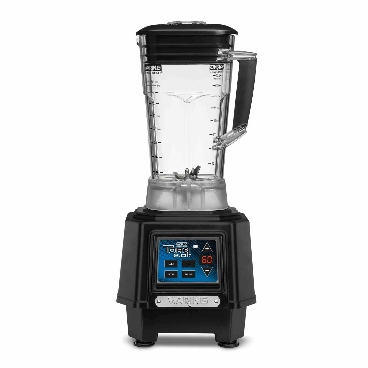 Waring TBB160P6 Torq 2.0 Commercial Blender with 64 oz. Stackable Copolyester Container and Electronic Touchpad Timer - 120V, 2 HP