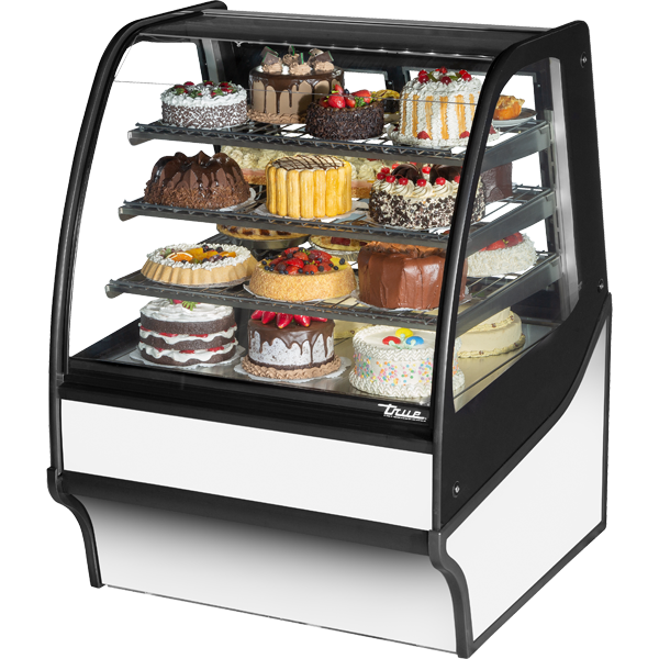 True TDM-DC-36-GE/GE-S-W Display Merchandiser, Dry Case, 36", Stainless/White