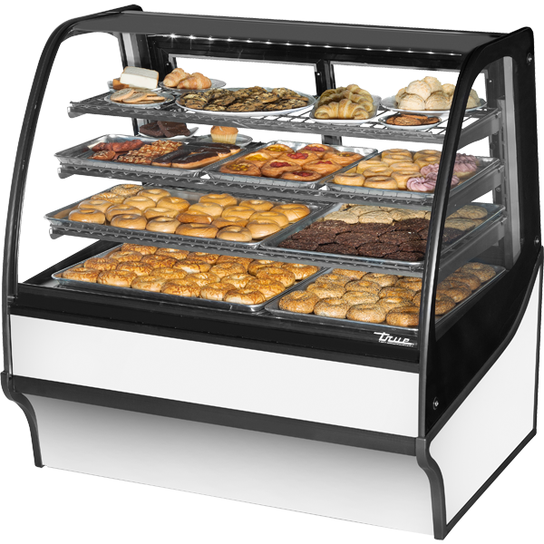 True TDM-DC-48-GE/GE-S-W Display Merchandiser, Dry Case, 48", Stainless/White