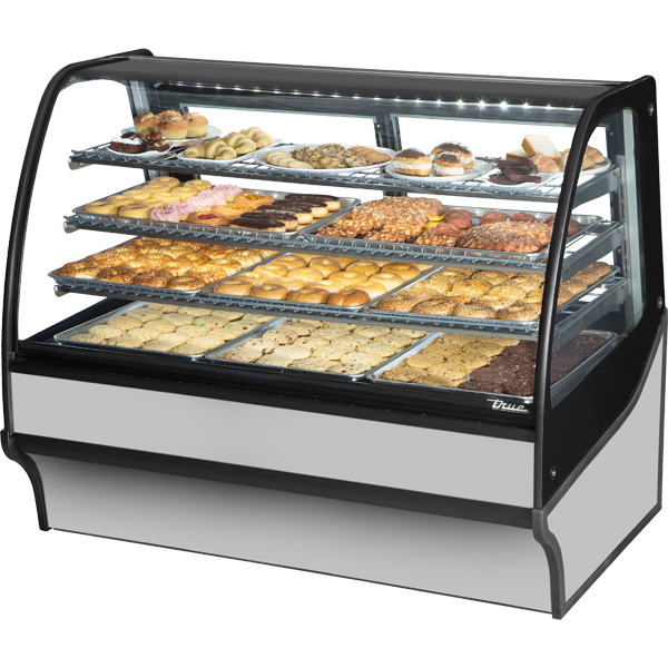 True TDM-DC-59-GE/GE-S-S Display Merchandiser, Dry Case, 59", Stainless