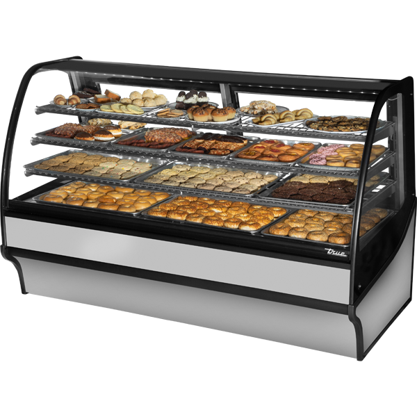 True TDM-DC-77-GE/GE-S-S Display Merchandiser, Dry Case, 77", Stainless