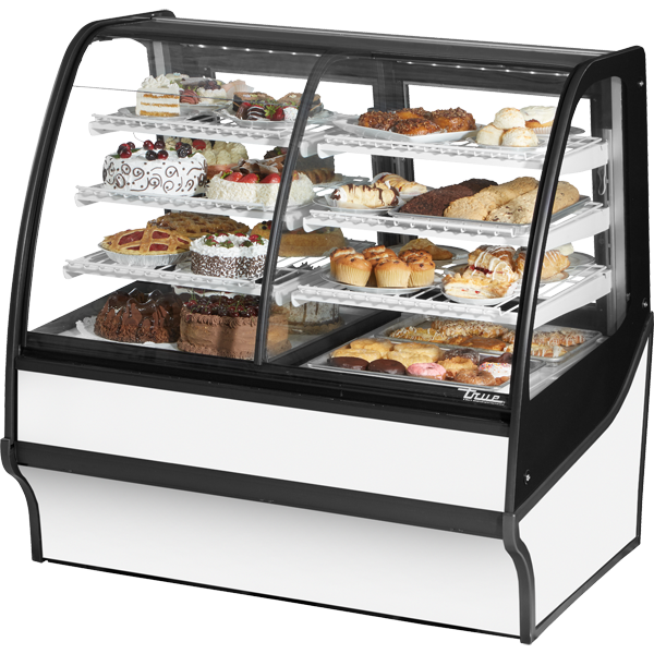 True TDM-DZ-48-GE/GE-W-W Display Merchandiser, Dual Zone, 48", White