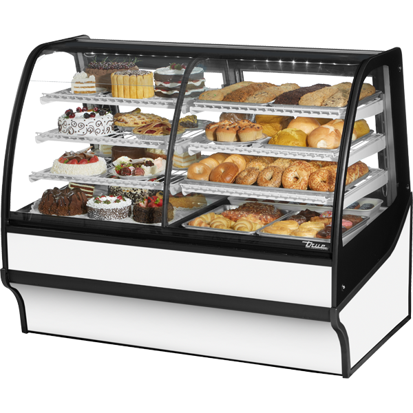 True TDM-DZ-59-GE/GE-W-W Display Merchandiser, Dual Zone, 59", White