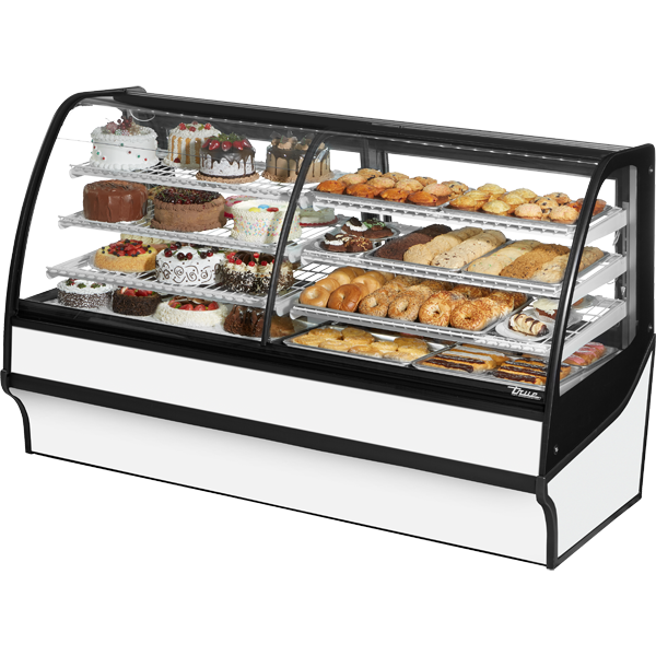 True TDM-DZ-77-GE/GE-W-W Display Merchandiser, Dual Zone, 77", White