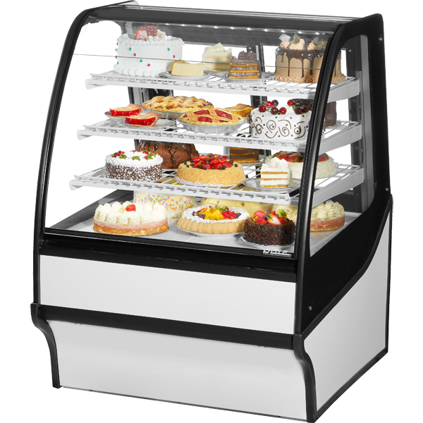 True TDM-R-36-GE/GE-W-W Refrigerated Display Merchandiser, 36", White