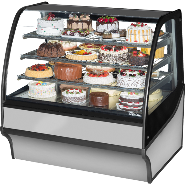 True TDM-R-48-GE/GE-S-S Refrigerated Display Merchandiser, 48", Stainless