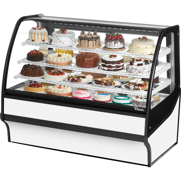 True TDM-R-59-GE/GE-W-W Refrigerated Display Merchandiser, 59", White
