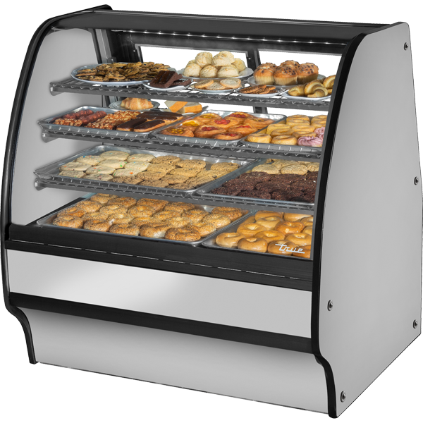 True TGM-DC-59-SC/SC-S-S Glass Door Merchandiser, Dry Case, 59", Stainless