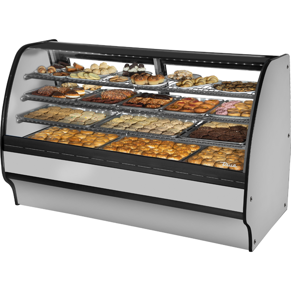 True TGM-DC-77-SC/SC-S-S Glass Door Merchandiser, Dry Case, 77", Stainless
