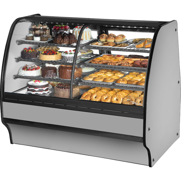 True TGM-DZ-59-SC/SC-S-S Glass Door Merchandiser, Dual Zone, 59", Stainless