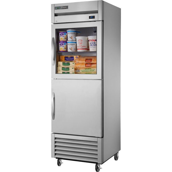 True TS-23-1-G-1-HC FGD01 Transport Refrigerator, 23 cu.ft., Single Glass Door