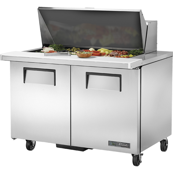 True TSSU-48-18M-B-HC Sandwich Salad Prep Table, 48", 18-Pan, Mega-Top