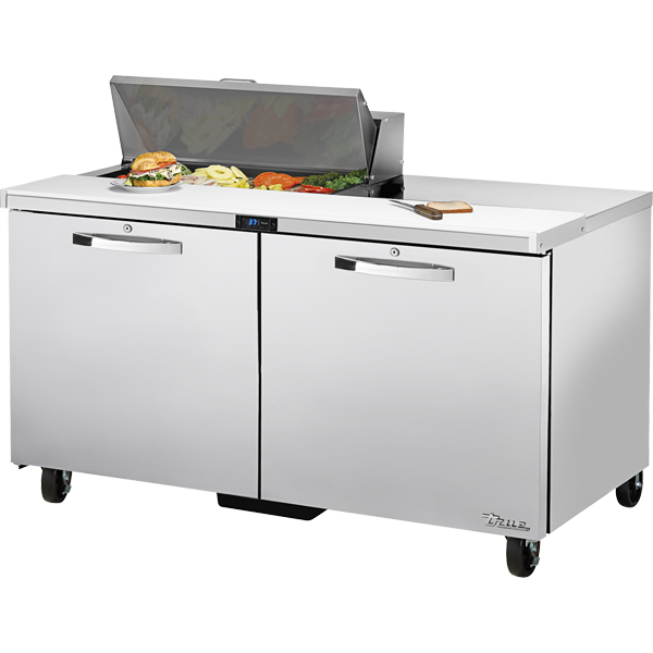 True TSSU-60-08-HC SPEC3 Sandwich Salad Prep Table, 60", 8-Pan
