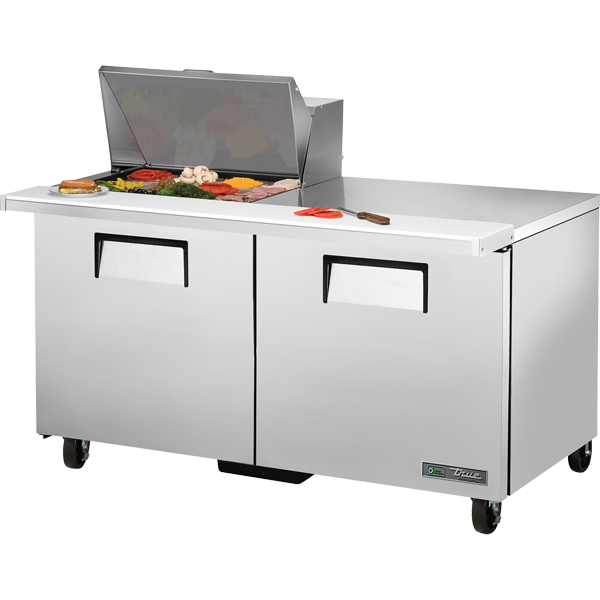 True TSSU-60-12M-B-HC Sandwich Salad Prep Table, 60", 12-Pan, Mega-Top