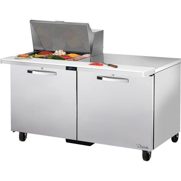 True TSSU-60-12M-B-HC SPEC3 Sandwich Salad Prep Table, 60", 12-Pan, Mega-Top