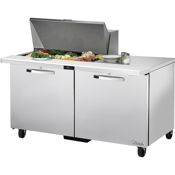 True TSSU-60-15M-B-HC SPEC3 Sandwich Salad Prep Table, 60", 15-Pan, Mega-Top