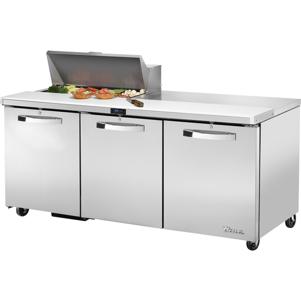 True TSSU-72-08-HC SPEC3 Sandwich Salad Prep Table, 72", 8-Pan