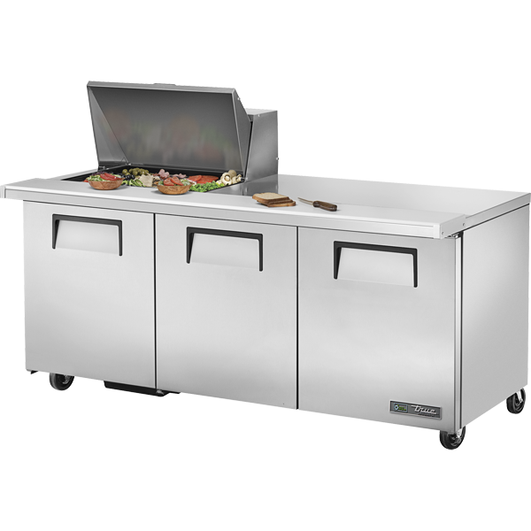 True TSSU-72-12M-B-HC Sandwich Salad Prep Table, 72", 12-Pan, Mega-Top