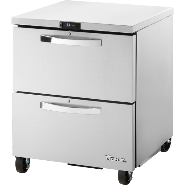 True TUC-27D-2-HC SPEC3 Undercounter Refrigerator, 27", 2 Drawers