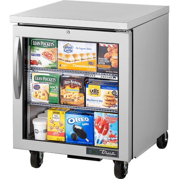 True TUC-27FG-HC FGD01 Undercounter Freezer, 27", Glass Door
